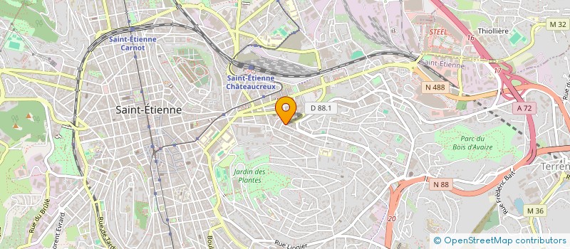 localisation de l'entreprise LMNP BONNET-RIVOLLIER  SAINT-ETIENNE