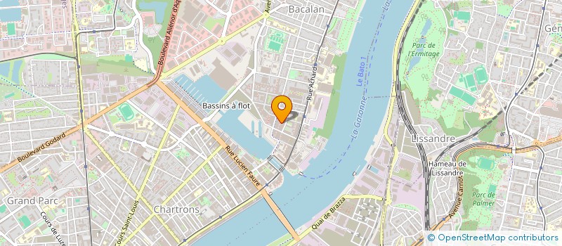 localisation de l'entreprise LMNP BORDEAUX C&M  BORDEAUX