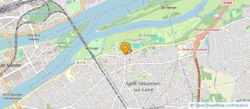 localisation de l'entreprise LMNP BOROT / RENAULT  SAINT-SEBASTIEN-SUR-LOIRE