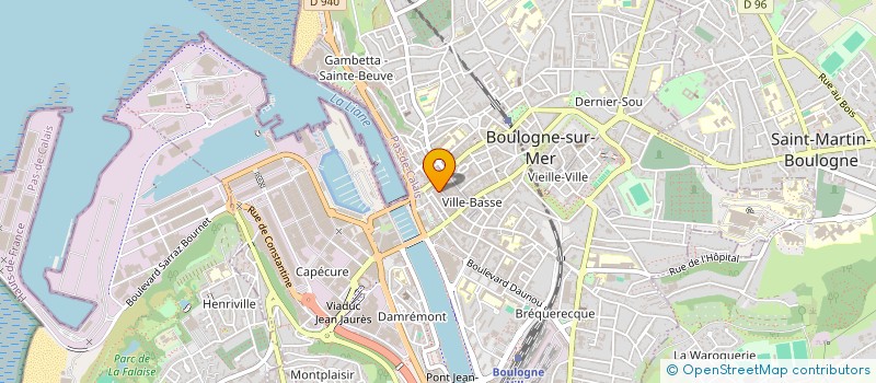 localisation de l'entreprise LMNP BOULOGNE SUR MER à BOULOGNE-SUR-MER
