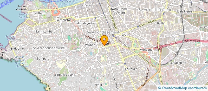 localisation de l'entreprise LMNP BOURGAIN - BAILLIEU  MARSEILLE