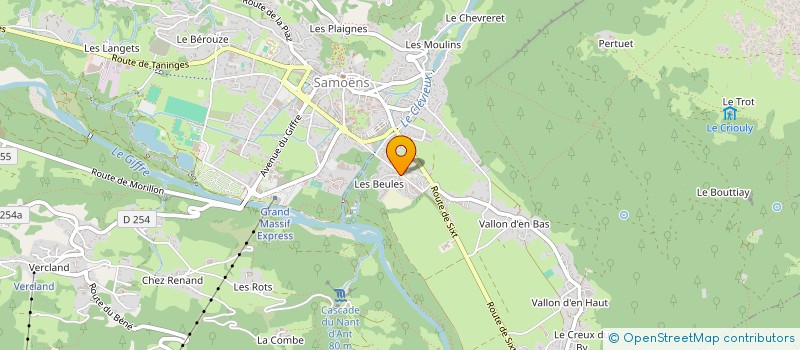 localisation de l'entreprise LMNP BOURGET VOUAGNER  SAMOENS