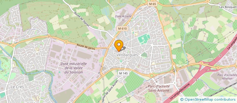 localisation de l'entreprise LMNP BRAIDA-MAZEAU à VENDARGUES