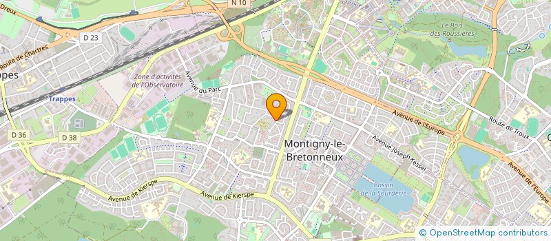 localisation de l'entreprise LMNP BRIDOUX  MONTIGNY-LE-BRETONNEUX