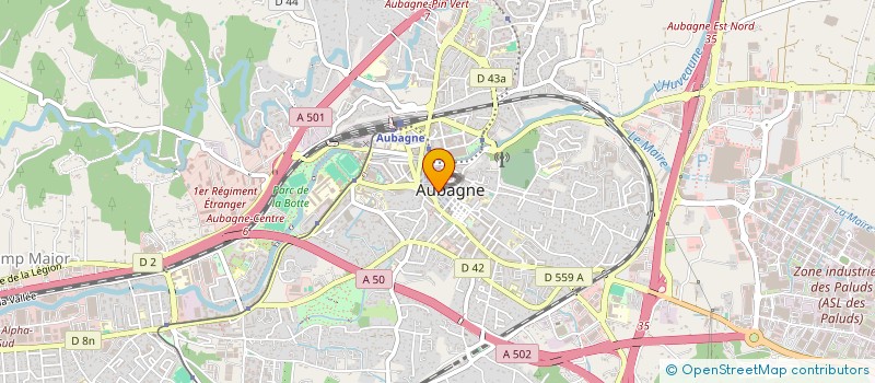 localisation de l'entreprise LMNP BRU - DURAND à AUBAGNE