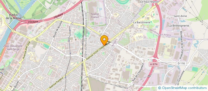localisation de l'entreprise LMNP BRUN à ANGERS