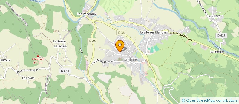 localisation de l'entreprise LMNP BRUN  LANTRIAC