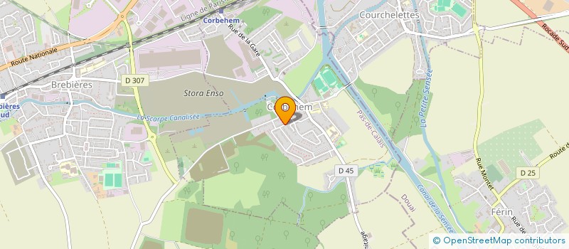 localisation de l'entreprise LMNP BRUNIN  CORBEHEM