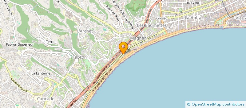 localisation de l'entreprise LMNP BSJS 54CALIF  NICE