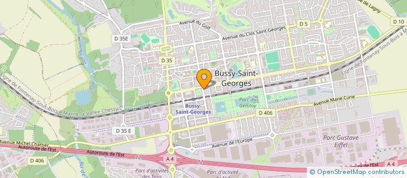 localisation de l'entreprise LMNP BUSSY 1  BUSSY-SAINT-GEORGES