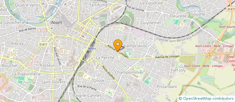 localisation de l'entreprise LMNP CADU CEZERA  NIORT