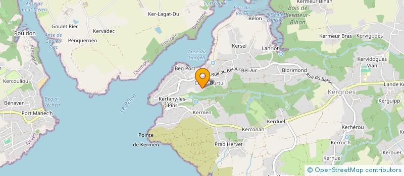 localisation de l'entreprise LMNP CAILLET-EON  MOELAN-SUR-MER