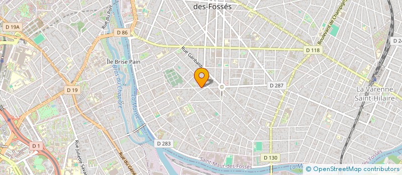 localisation de l'entreprise LMNP CARDINAL PELTIER 94100 à SAINT-MAUR-DES-FOSSES