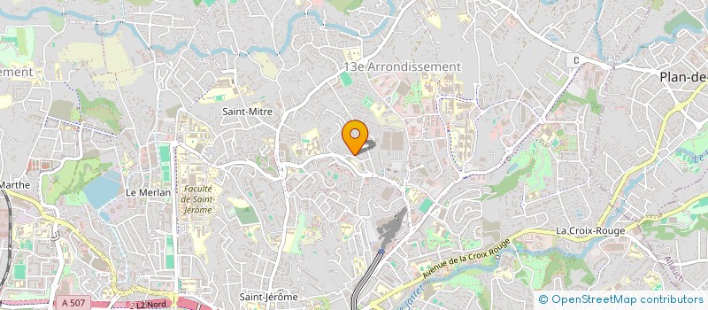 localisation de l'entreprise LMNP CASTAGNE  MARSEILLE