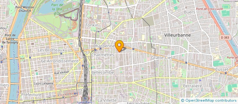 localisation de l'entreprise LMNP CATELAND VIGNAL  VILLEURBANNE