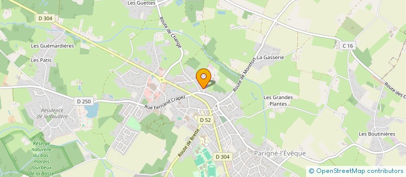 localisation de l'entreprise LMNP CATHERINE GUERIN  PARIGNE-L'EVEQUE