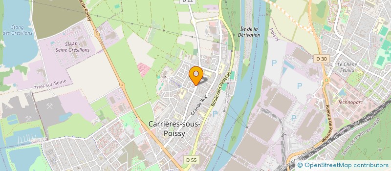 localisation de l'entreprise LMNP CAVAUD  CARRIERES-SOUS-POISSY