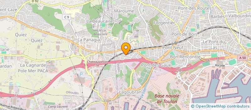 localisation de l'entreprise LMNP CAYROL-MOTSCH  TOULON