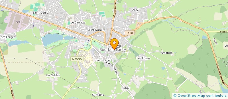 localisation de l'entreprise LMNP CHATAIGNERAIE à BOURBON-LANCY