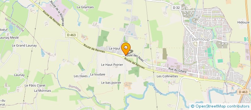 localisation de l'entreprise LMNP CHATEAUGIRON  DOMLOUP