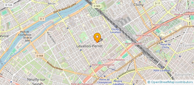 localisation de l'entreprise LMNP CHAUSSIER à LEVALLOIS-PERRET