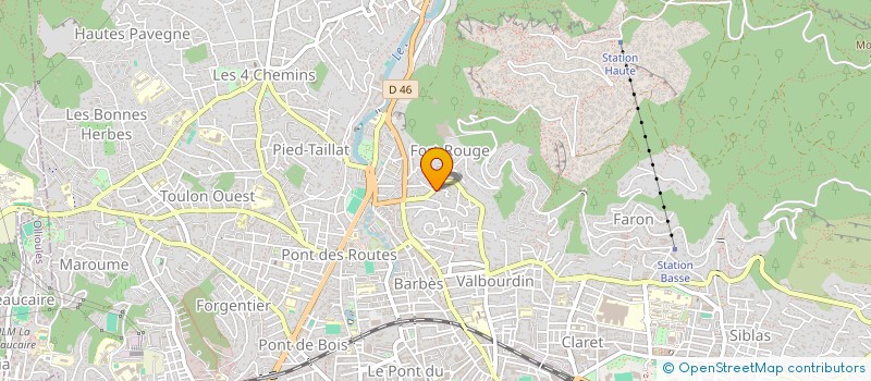 localisation de l'entreprise LMNP CHEMIN DU FORT ROUGE  TOULON