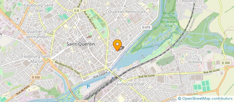 localisation de l'entreprise LMNP CHEVRIN MAHE  SAINT-QUENTIN