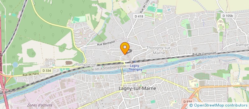 localisation de l'entreprise LMNP CHHITI  POMPONNE