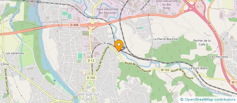 localisation de l'entreprise LMNP CHUDZIAK PALMA  SAINT-JUST-SAINT-RAMBERT