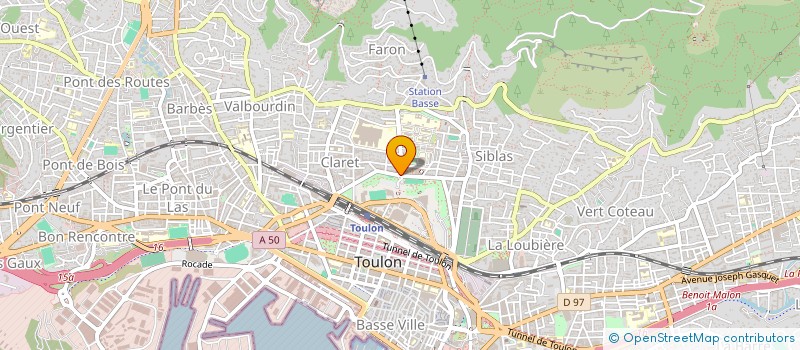 localisation de l'entreprise LMNP CLARET  TOULON