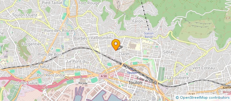 localisation de l'entreprise LMNP CLARET  TOULON