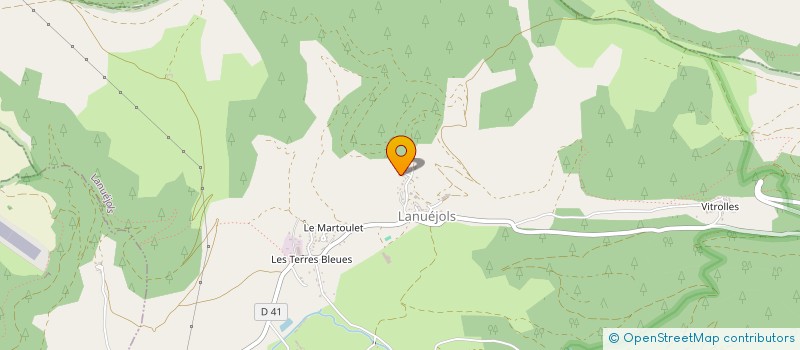 localisation de l'entreprise LMNP - CLAVEL Y N  LANUEJOLS