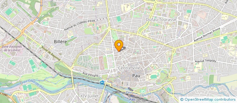 localisation de l'entreprise LMNP CLAVIERE NOILHAC à PAU