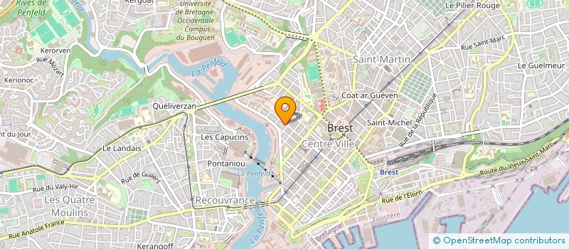 localisation de l'entreprise LMNP COADOU DUVERGER à BREST