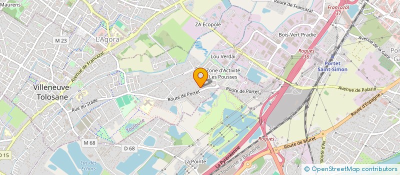 localisation de l'entreprise LMNP COMBES X&F à VILLENEUVE-TOLOSANE