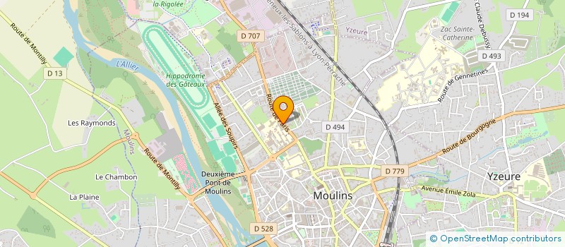 localisation de l'entreprise LMNP COPIN  MOULINS