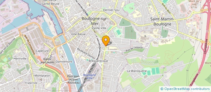 localisation de l'entreprise LMNP CORALIE HAMEAUX ET ALEXANDRE DUEZ à BOULOGNE-SUR-MER