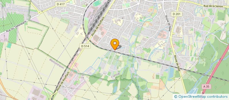 localisation de l'entreprise LMNP CORBERON CMPHM  COLMAR