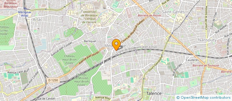 localisation de l'entreprise LMNP CORDIER-CAUQUIL  TALENCE