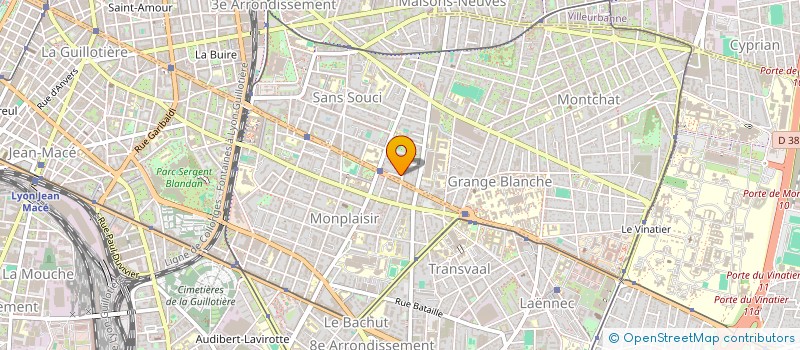 localisation de l'entreprise LMNP COTTEZ LYON  LYON