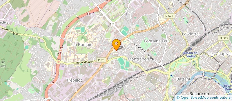 localisation de l'entreprise LMNP COUDERT  BESANCON