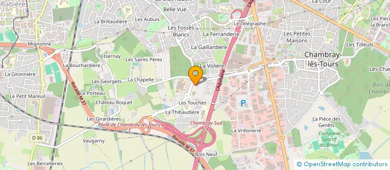 localisation de l'entreprise LMNP COURAGE  CHAMBRAY-LES-TOURS