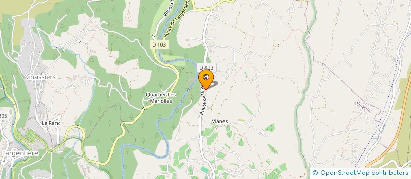 localisation de l'entreprise LMNP CREUS RASTOLL  VINEZAC