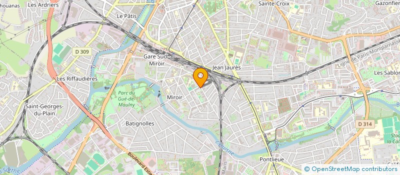 localisation de l'entreprise LMNP CURE BARRE  LE MANS