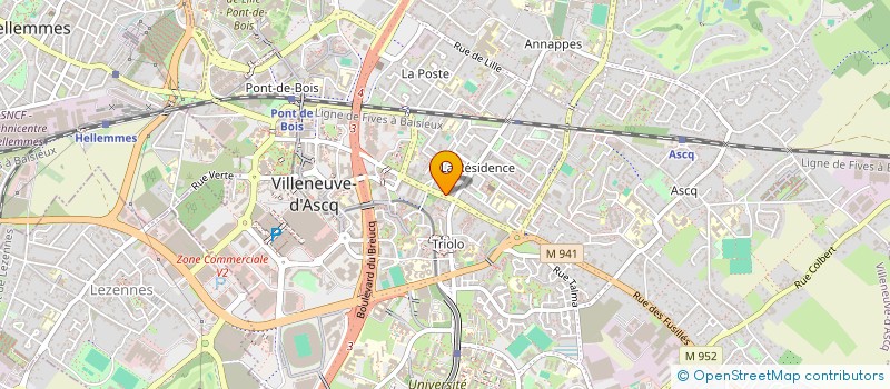 localisation de l'entreprise LMNP DASSONVILLE CHATELAIN à VILLENEUVE-D'ASCQ