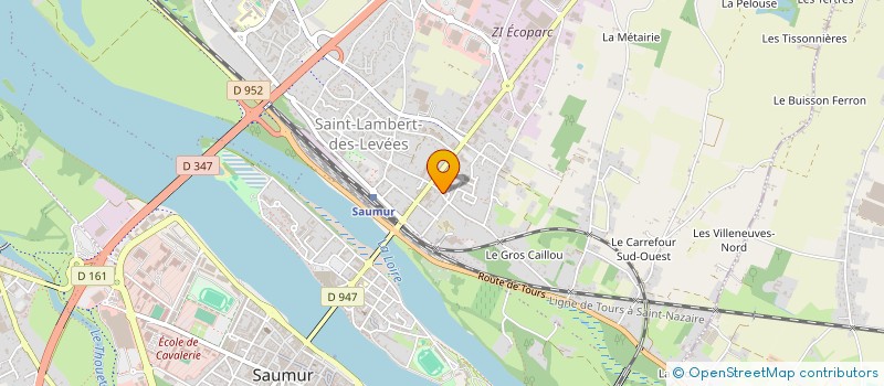 localisation de l'entreprise LMNP DAVID MATHIEU  SAUMUR