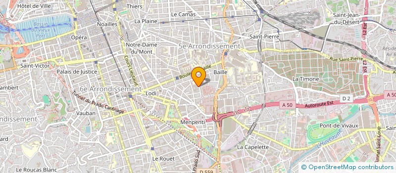 localisation de l'entreprise LMNP DE BRUYN DE VASSELOT à MARSEILLE