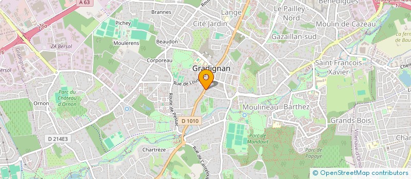 localisation de l'entreprise LMNP DELMEULE  GRADIGNAN