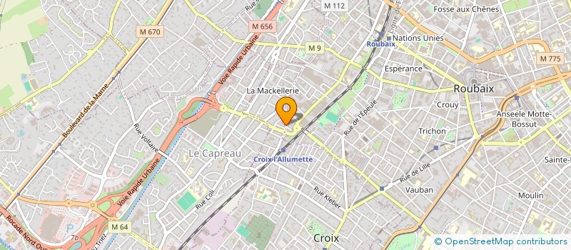 localisation de l'entreprise LMNP DERUELLE  CROIX