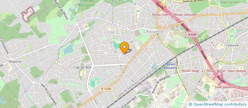 localisation de l'entreprise LMNP DES CASTORS à PESSAC